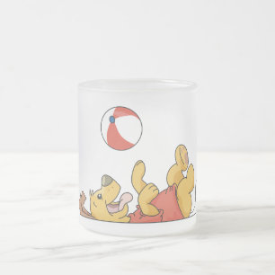 Het Spelen van de hond met de T-shirts en de Matglas Koffiemok