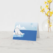 Het Spelen van de Ijsbeer Kaart (Gele Bloem)