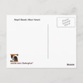 Het Spelen van de Jongen van de peuter bij Napili Briefkaart (Achterkant)