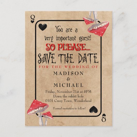 Het spelen van de Kaart de Zware Paddenstoelen spa (Voorkant)