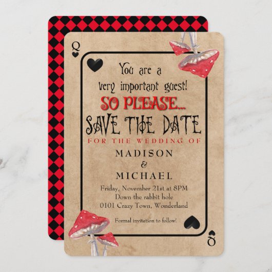 Het spelen van de Kaart de Zware Paddenstoelen spa (Voorkant / Achterkant)