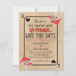 Het spelen van de Kaart de Zware Paddenstoelen spa Magnetische Uitnodiging