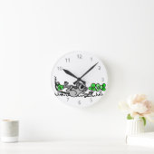 Het Spelen van de muis in Klavers Ronde Klok (Huis)