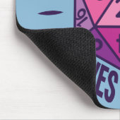 Het spelen van de rol wat me niet doodt geeft me X Muismat (Hoek)