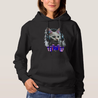 Het spelen van de Turkse angora Cat Player Animal  Hoodie