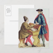 Het spelen van de Venetiaanse Loterij Briefkaart (Voorkant / Achterkant)