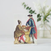 Het spelen van de Venetiaanse Loterij Briefkaart (Staand voorkant)