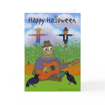 Het Spelen van de vogelverschrikker Gitaar