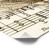 Het spelen van harpmuziek 304 perfect poster (Hoek)