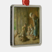 Het spelen van hefbomen op de Doorstap Metalen Ornament (Rechts)