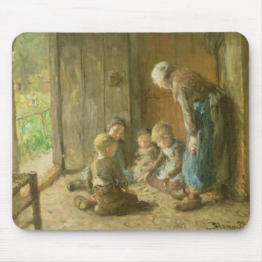 Het spelen van hefbomen op de Doorstap Muismat (Voorkant)