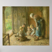 Het spelen van hefbomen op de Doorstap Poster (Voorkant)