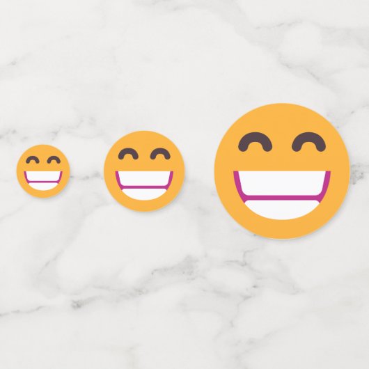 Het spelen van het Gezicht die Eyes glimlachen pas Confetti (Achterkanten)