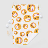 Het spelen van het Gezicht die Eyes glimlachen pas Golfhanddoek (Insitu)