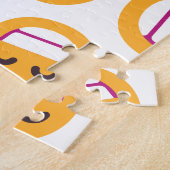 Het spelen van het Gezicht die Eyes glimlachen pas Legpuzzel (Zijkant)