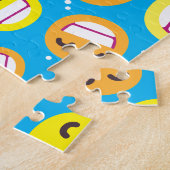 Het spelen van het Gezicht die Eyes glimlachen pas Legpuzzel (Zijkant)