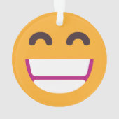 Het spelen van het Gezicht die Eyes glimlachen pas Ornament (achterkant)