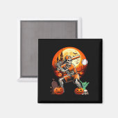 Het spelen van Honkbal Halloween Player Trainer Fa Magneet (Voorkant / Achterkant)