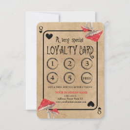 Het spelen van Kaart Crazy Mushrooms Loyalty Kaart