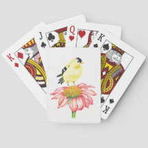 Het spelen van Kaart Goldfinch/Coneflower,