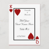 Het spelen van Kaart King/Queen Tafelplaatskaarten (Voorkant)