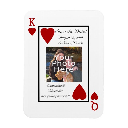 Het spelen van Kaart Koning/Koningin sparen de Dat Magneet (Verticaal)