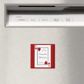 Het spelen van Kaart Koning/Koningin sparen de Dat Magneet (Insitu (Vaatwasser))