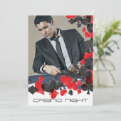 Het spelen van Kaarten Symbolen de Uitnodiging van (Staand voorkant)