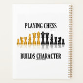 Het spelen van schaak bouwt karakter reflecterend  planner (Achterkant)