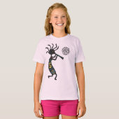 Het spelen van Vlote aan de Zon Kokopelli T-shirt (Voorkant volledig)