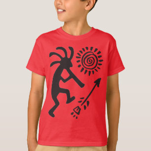 Het spelen van Vlote aan de Zon Kokopelli T-shirt