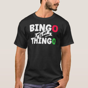 Het spelende spel van de de Bezoeker van het Bingo T-shirt