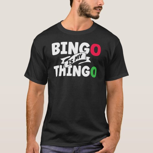 Het spelende spel van de de Bezoeker van het Bingo T-shirt (Voorkant)