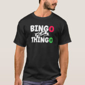Het spelende spel van de de Bezoeker van het Bingo T-shirt (Voorkant)