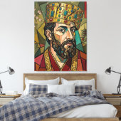 Het Spiegeldoek van de Soeverein Canvas Afdruk (Insitu (Slaapkamer))