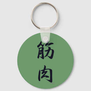 het spierzwart sleutelhanger