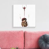 Het spijsverteringsstelsel 2 canvas afdruk (Insitu (Woonkamer))