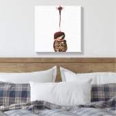 Het spijsverteringsstelsel 4 canvas afdruk (Insitu (Slaapkamer))