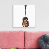Het spijsverteringsstelsel 4 canvas afdruk (Insitu (Woonkamer))