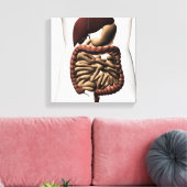 Het spijsverteringsstelsel 5 canvas afdruk (Insitu (Woonkamer))