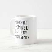 Het spijt me als ik je beledig met mijn gemeenscha koffiemok (Voorkant links)