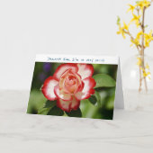 Het spijt me alsjeblieft, ik vergeef me de Red Whi Kaart (Gele Bloem)