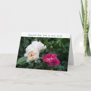 Het spijt me alsjeblieft, vergeef me Rozen Elegant Kaart