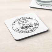 Het spijt me bier onderzetter (Linkerzijde)