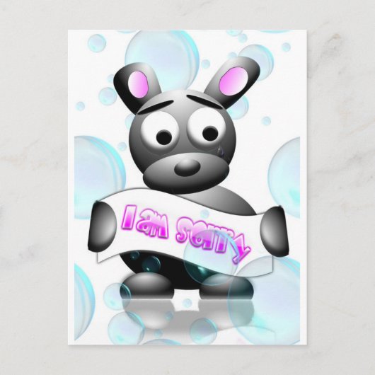 Het spijt me briefkaart (Voorkant)