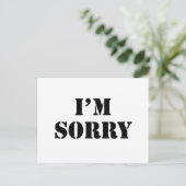 Het spijt me briefkaart (Staand voorkant)