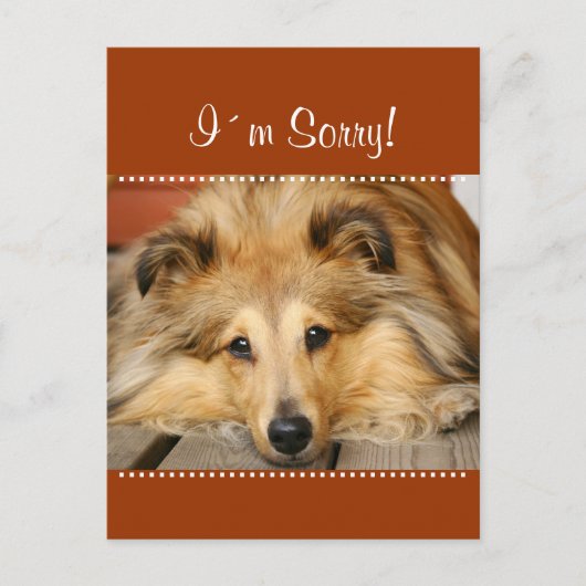 Het spijt me briefkaart (Voorkant)