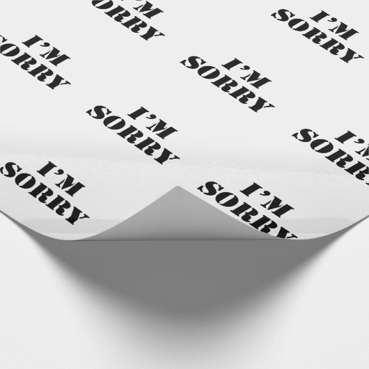 Het spijt me cadeaupapier (Hoek)