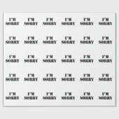 Het spijt me cadeaupapier (Vlak)