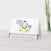 Het spijt me, Cartoon Guy, Kaart (Achterkant)